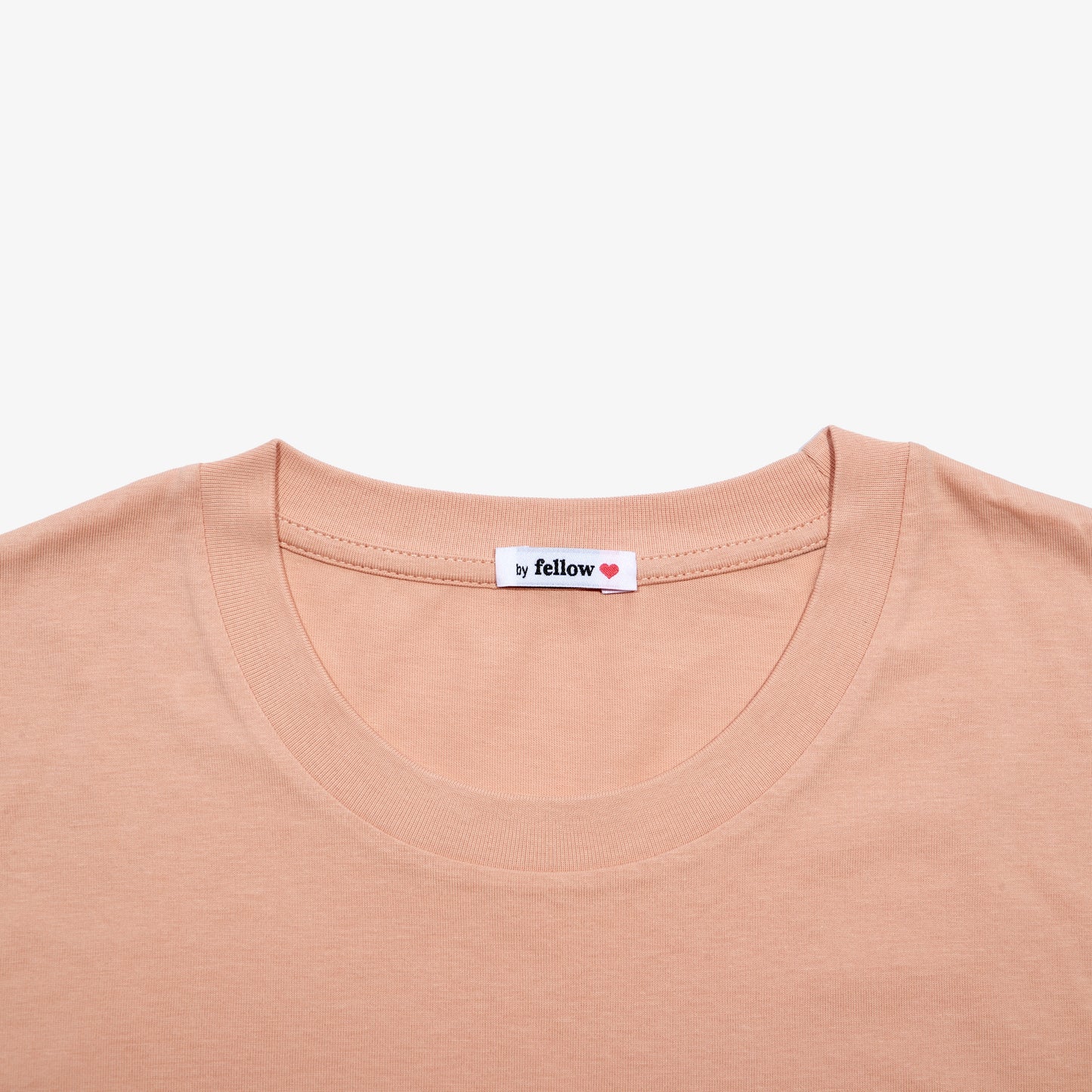 T-Shirt, smile in peach