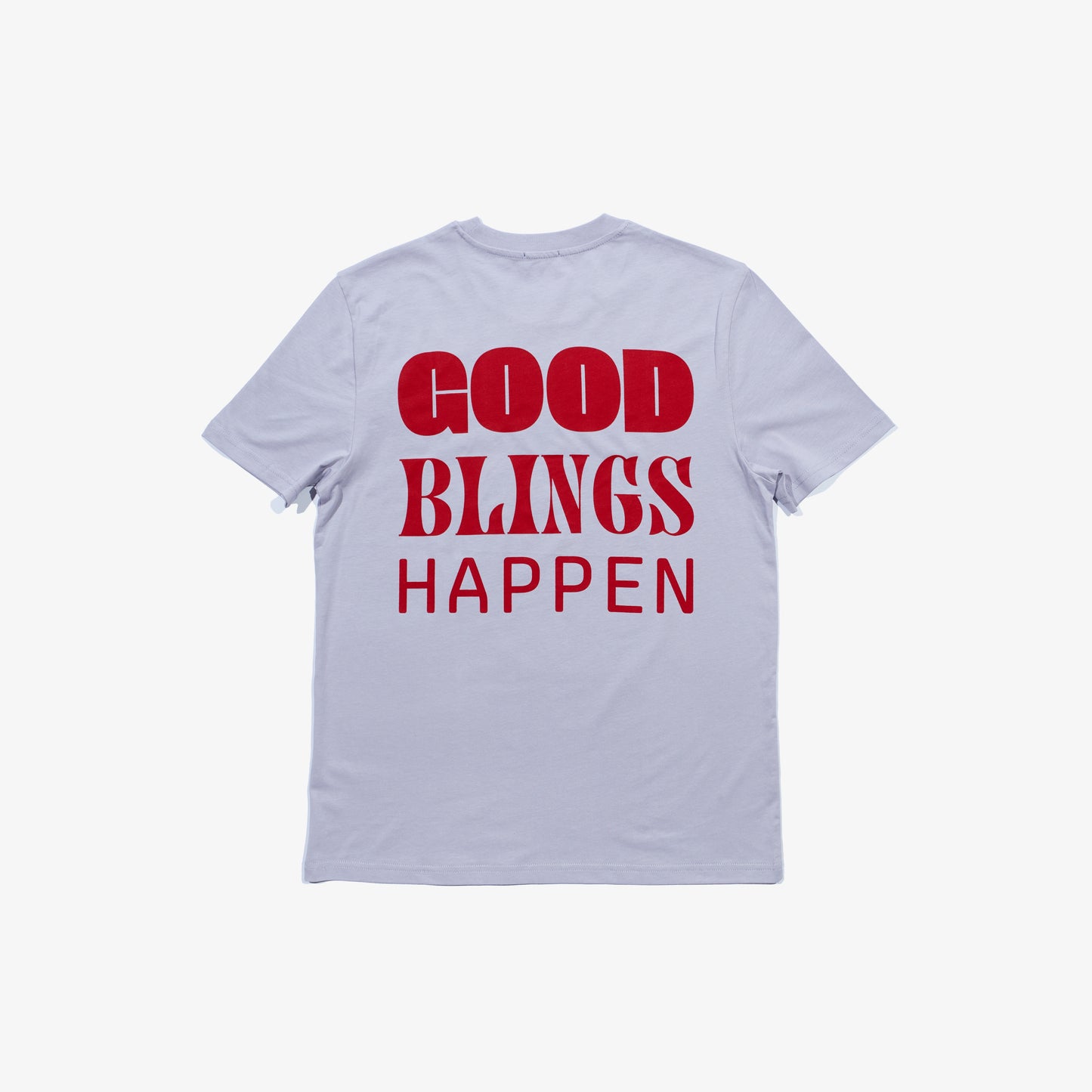 T-Shirt, Good blings happen in purple